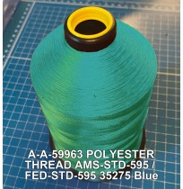 A-A-59963 Polyester Thread Type II (Coated) Size 3 Tex 210 AMS-STD-595 / FED-STD-595 Color 35275 Blue