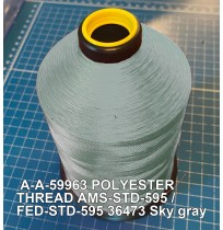 A-A-59963 Polyester Thread Type I (Non-Coated) Size 5 Tex 350 AMS-STD-595 / FED-STD-595 Color 36473 Sky gray