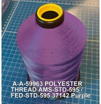 A-A-59963 Polyester Thread Type II (Coated) Size F Tex 90 AMS-STD-595 / FED-STD-595 Color 37142 Purple