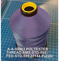 A-A-59963 Polyester Thread Type II (Coated) Size AA Tex 30 AMS-STD-595 / FED-STD-595 Color 37144 Purple