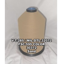 V-T-285F Polyester Thread, Type II, Tex 92, Size F, Color Sand 30372 
