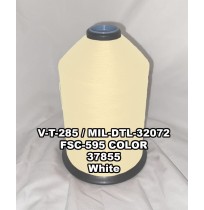 MIL-DTL-32072 Polyester Thread, Type II, Tex 92, Size F, Color White 37855 